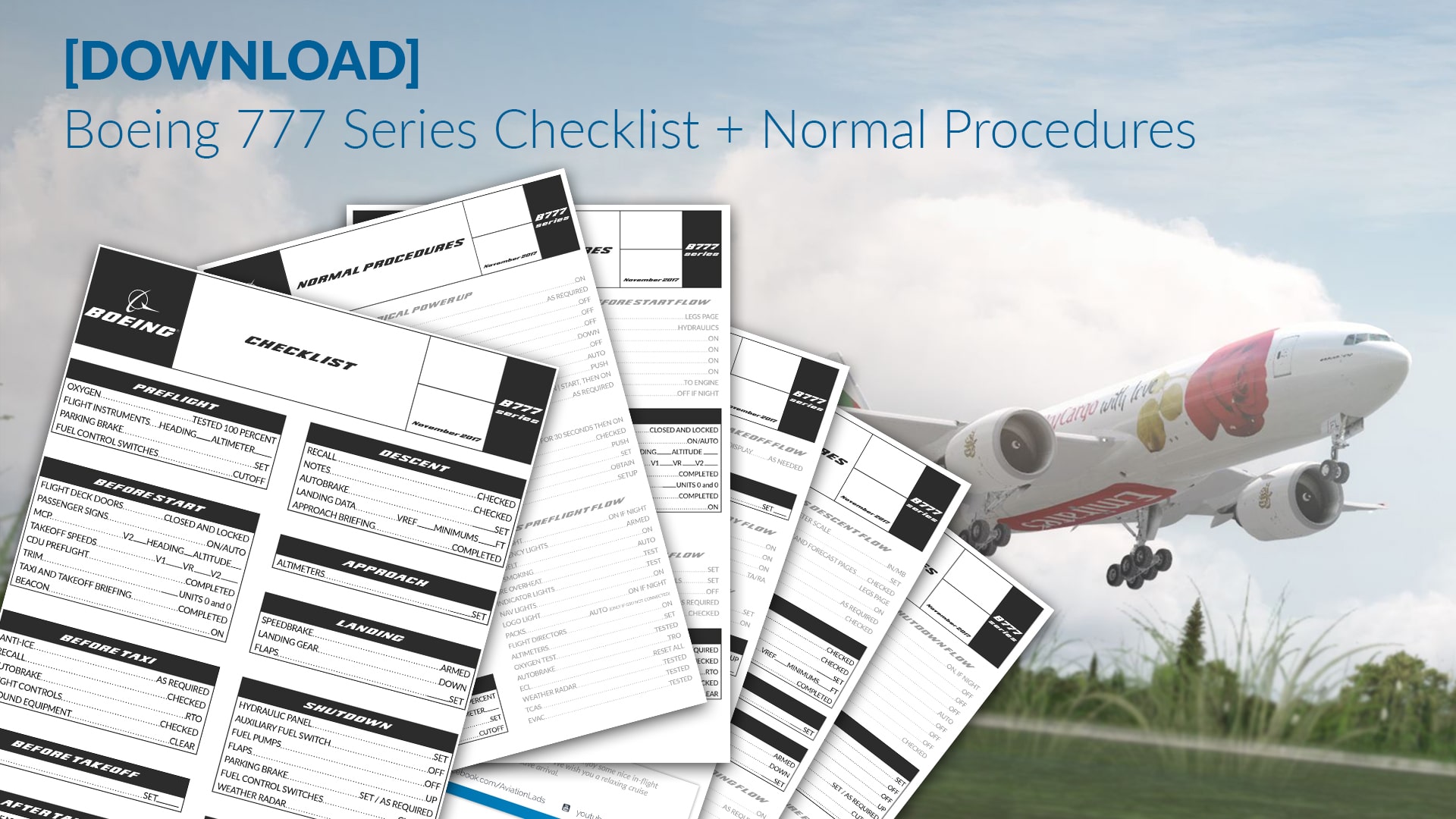[DOWNLOAD] Boeing 777 Series Checklist – Normal Procedures