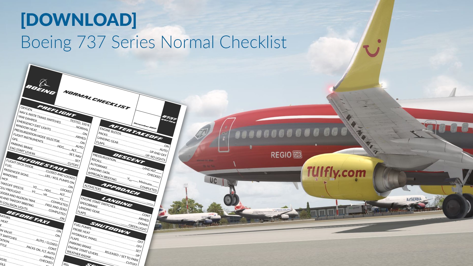 [DOWNLOAD] Boeing 737 Series Checklist – Normal Procedures