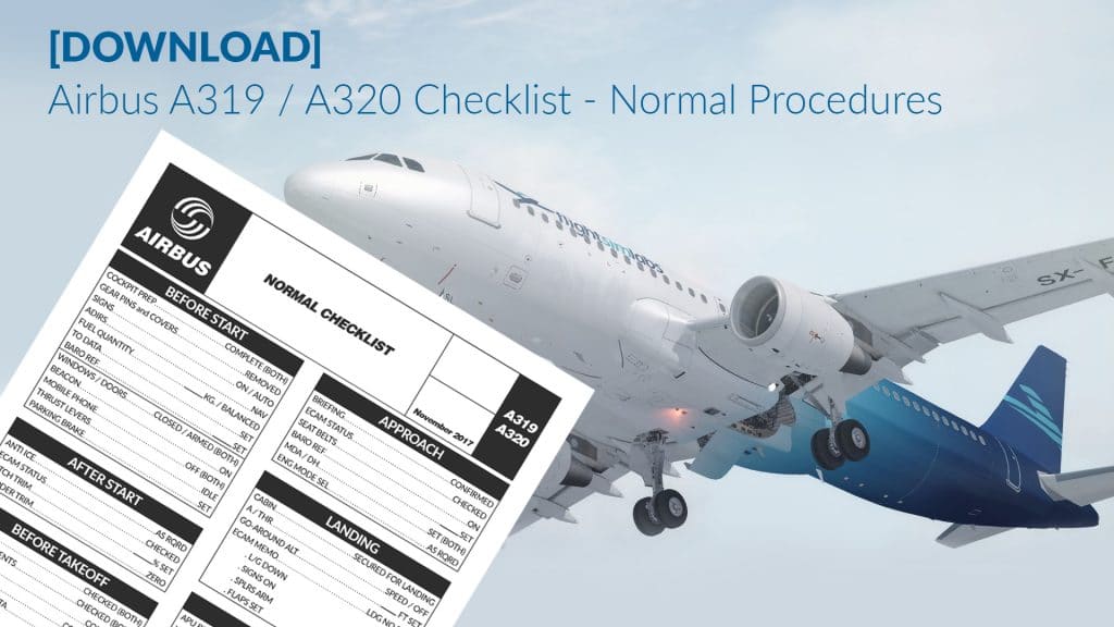 Download Airbus A320 Checklist Normal Procedure Aviationlads