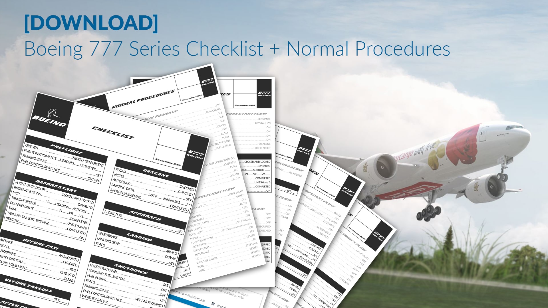 Boeing 777 Series Checklist + Normal Procedures